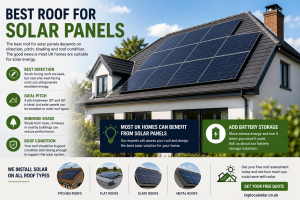 Modern South Facing Roof with Solar Panels on a UK Home