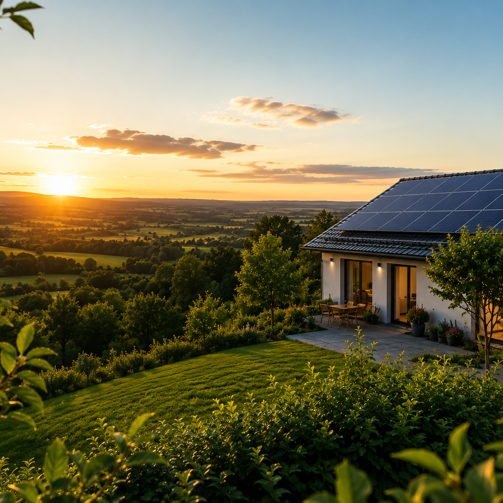 Solar energy supporting a greener future